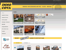 Tablet Screenshot of immocova.be